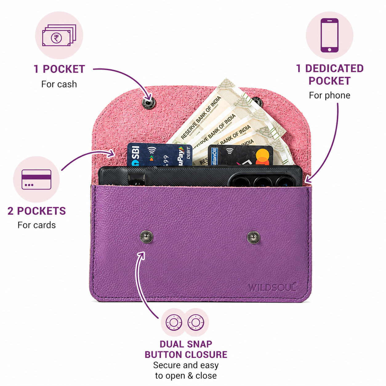 Wildsoul Minimal Wallet Jamun 0.2