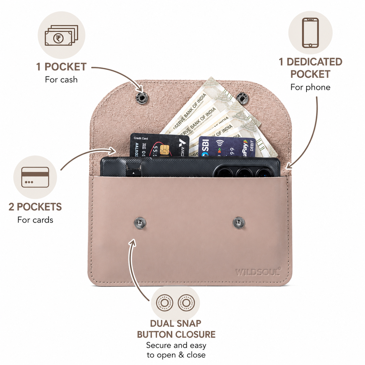Wildsoul Minimal Wallet Onion Pink 0.2