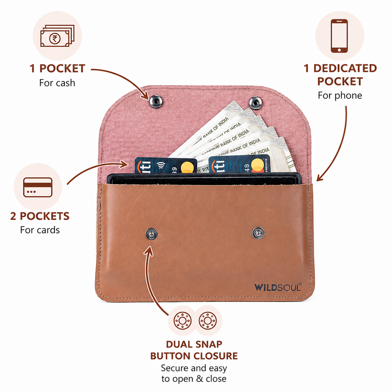 Wildsoul Minimal Wallet Sangria Croc 1.2